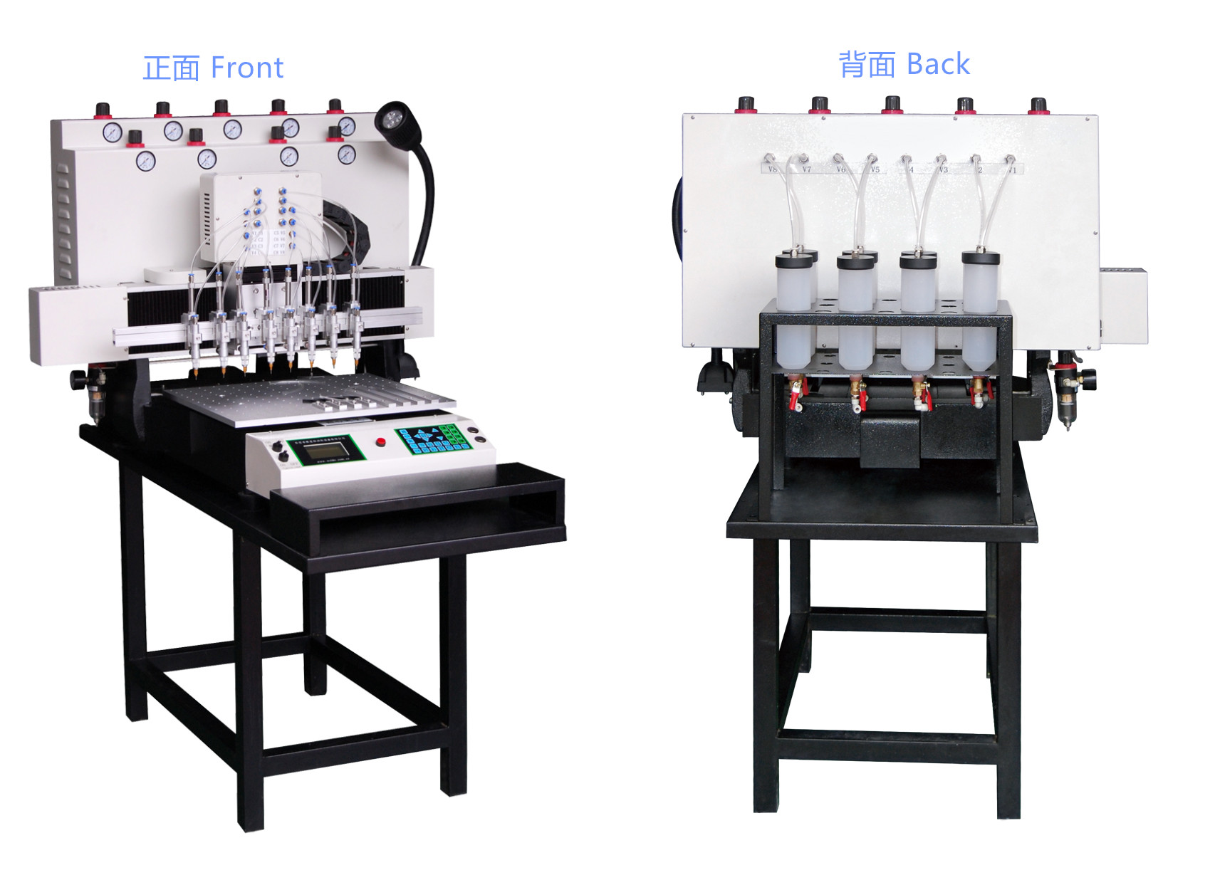 8 color PVC machine front and back