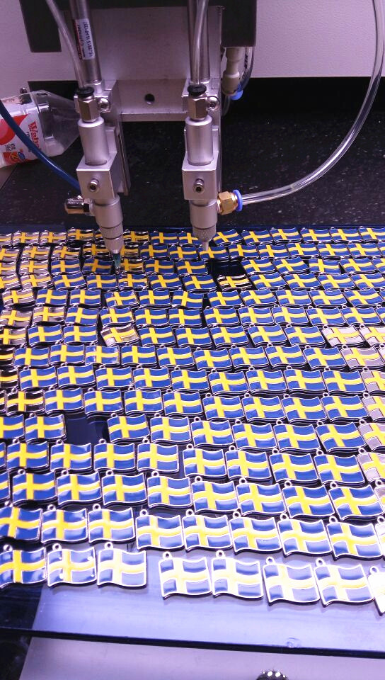 金属纪念章烤漆上色机