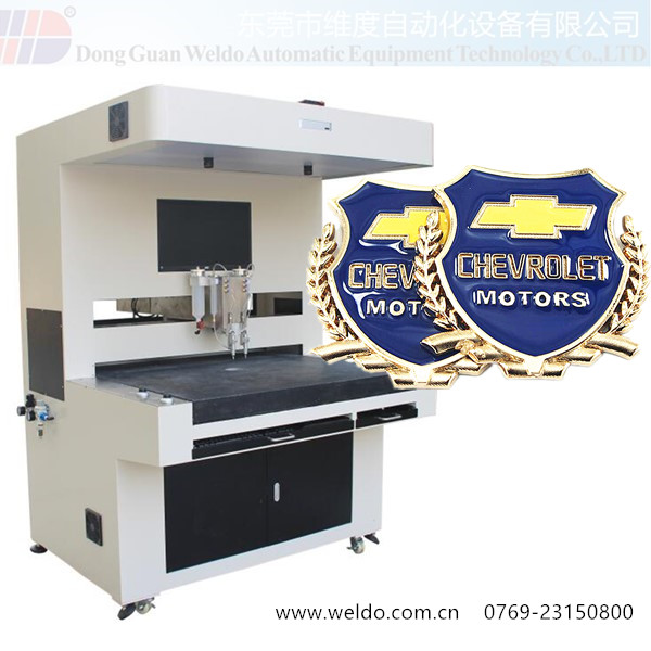 Metal Enamel Lapel Pin Dispensing Machine 6 color enamel badge coloring