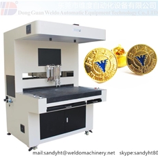 Automatic Souvenir Enamel Lapel Pin Coloring Machine